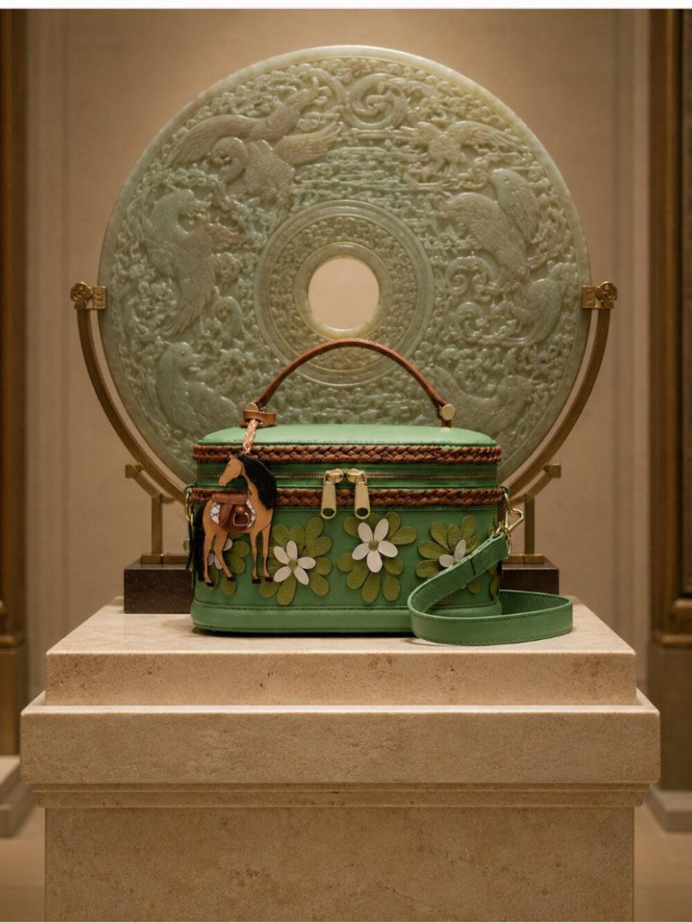 Radley London Lunar New Year SS26 Year of the Horse Green Leather Crossbody NWT - Picture 6 of 16